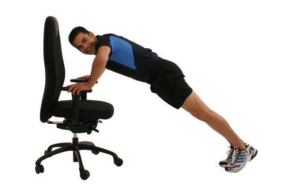 Bürofitness Liegestütz Fitness