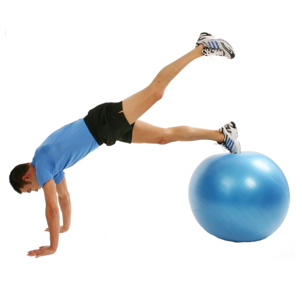 Fitness Gymnastikball Beine Fitness Gymnastikball Po