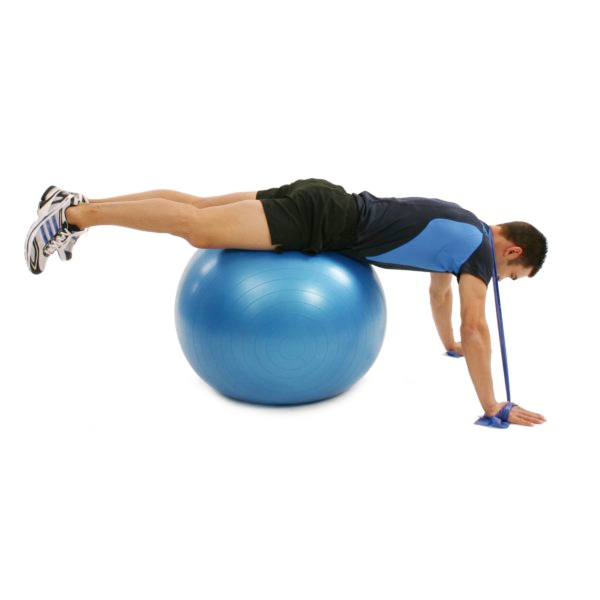Fitness Gymnastikball Liegestütz Fitness Theraband Liegestütz