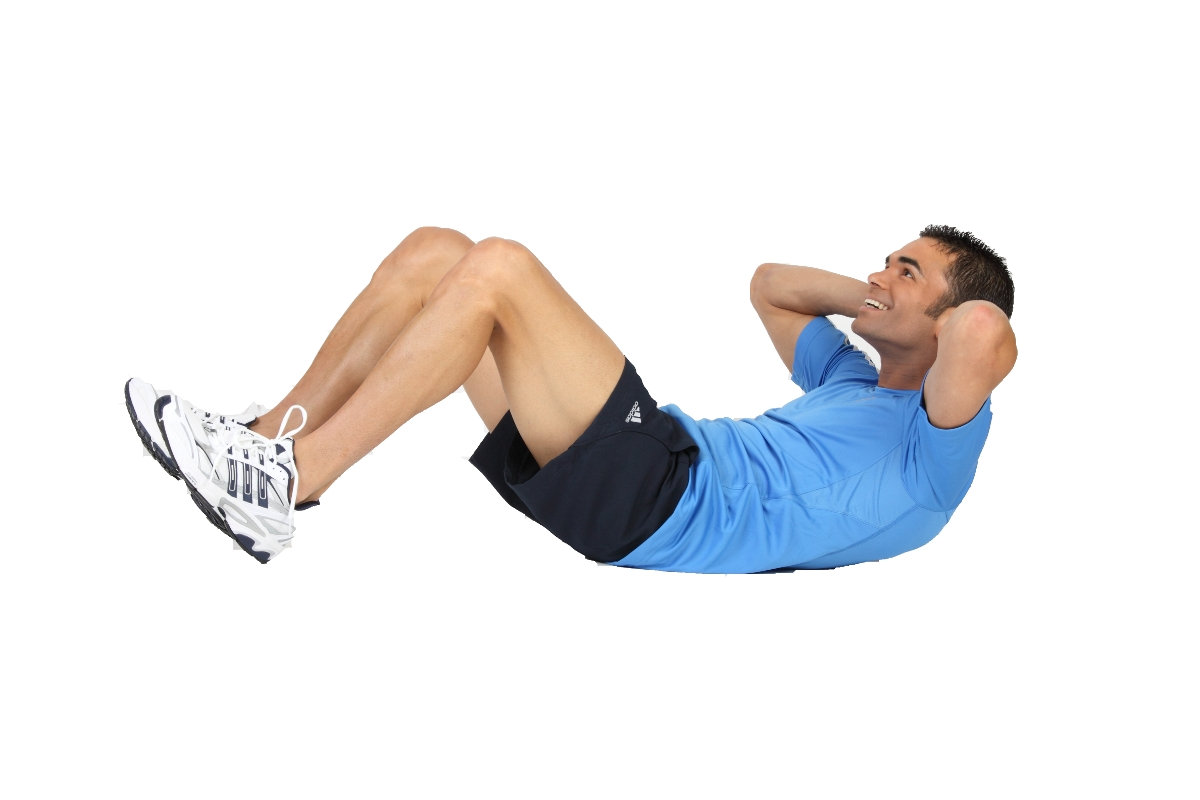 Bauch Muskeln trainieren im Liegen