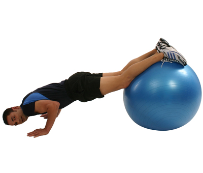 Gymnastikball Liegestuetz Gymnastikball Liegestuetz