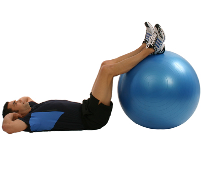 Gymnastikball Sixpack Training für zu Hause