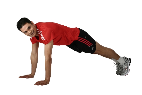 Liegstütz mit engem Griff für den Trizeps