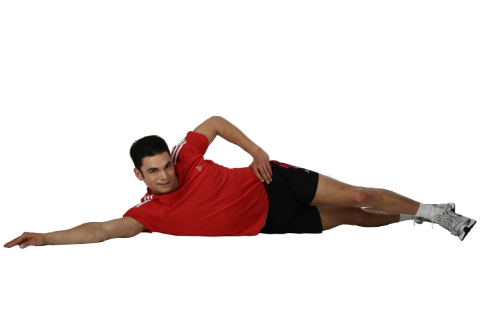 Gute Fitnessübung zum Muskelaufbau der inneren Oberschenkel für zuhause