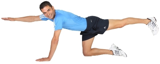 Unterer Rücken und Poübung