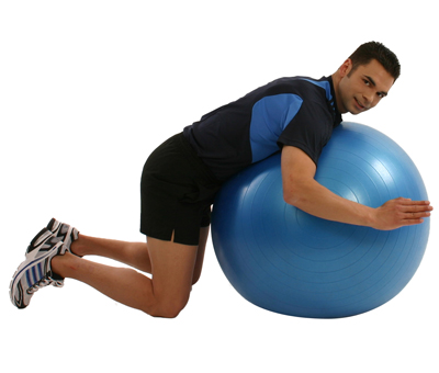 Rückengymnastik Gymnastikball