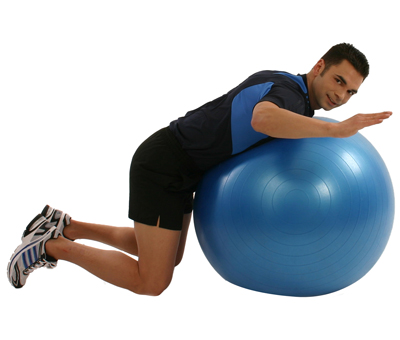 Rückengymnastik mit dem Gymnastikball