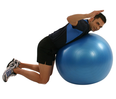 Rückengymnastik Gymnastikball